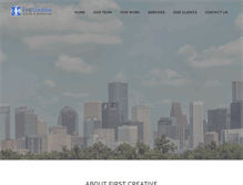 Tablet Screenshot of firstcreative.com